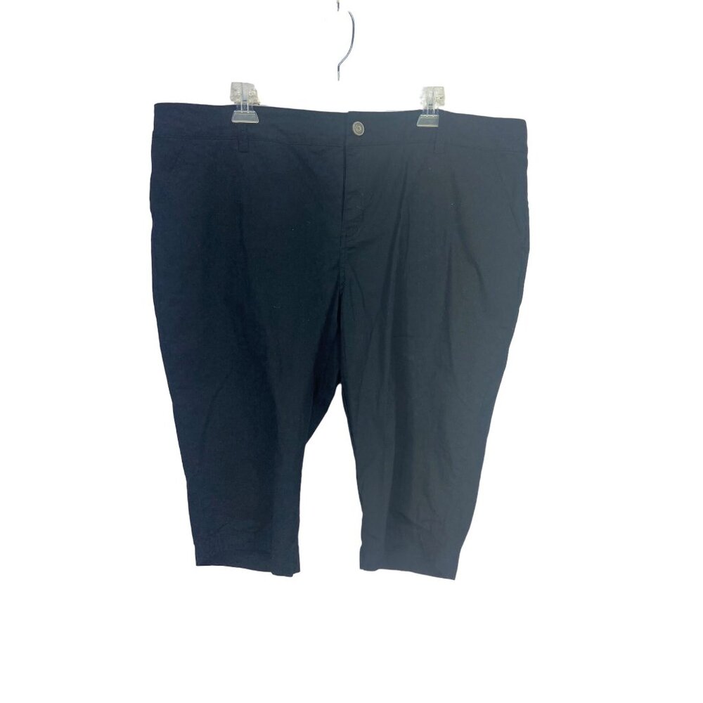 Lane Bryant Black Capri Cotton Spandex Size 22 Pants